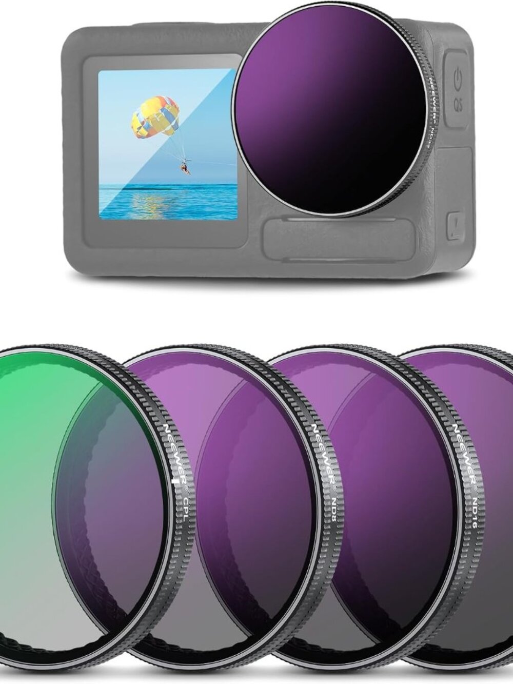 NEEWER DJI Osmo Action 3 4 5 Pro ND CPL Filter Kit FL-A76